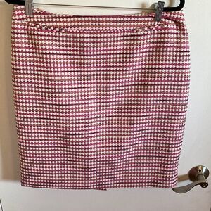 Pink pattern pencil skirt- size 10